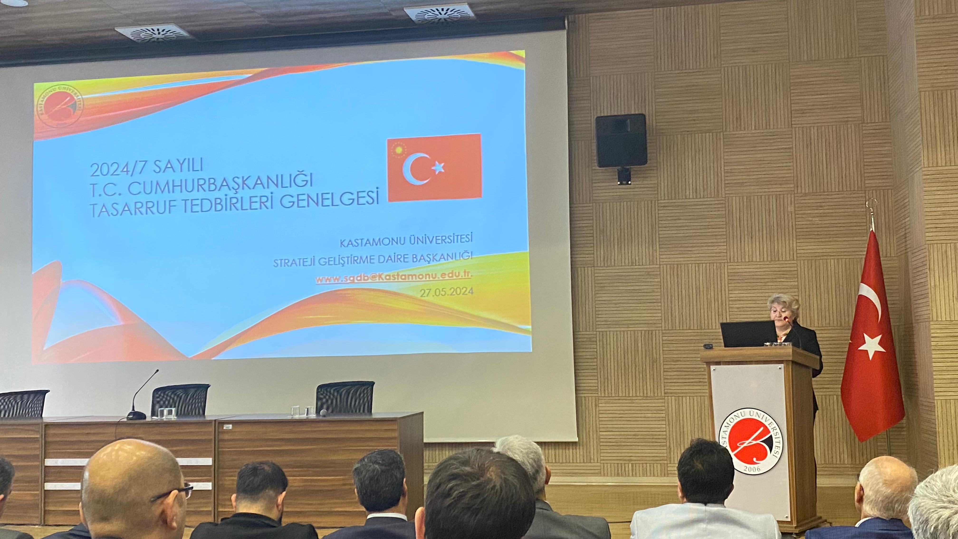 2024/7 Sayılı Tasarruf Tedbirleri Genelgesi İle İlgili Bilgilendirme Toplantısı Yapıldı